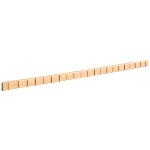 1/4" D x 1/2" H Oak Dentil Moulding Unfinished - 96" Length 1/4" D x 1/2" H Oak Dentil Moulding Unfinished - 96" Length