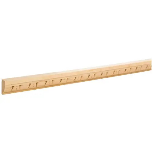 9/16" D x 1" H Poplar Egg & Dart Embossed Moulding Unfinished - 96" Length - pack of 3 9/16" D x 1" H Poplar Egg & Dart Embossed Moulding Unfinished - 96" Length - pack of 3