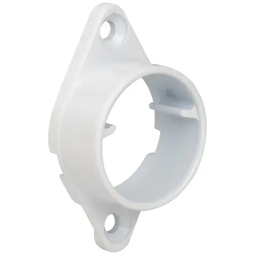 Flange Set, Lighted Closet Rod, White Flange Set, Lighted Closet Rod, White