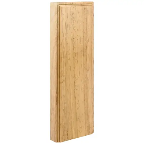 3-1/2" W x 7/8" D x 10" H Rubberwood Plinth Block Unfinished 3-1/2" W x 7/8" D x 10" H Rubberwood Plinth Block Unfinished