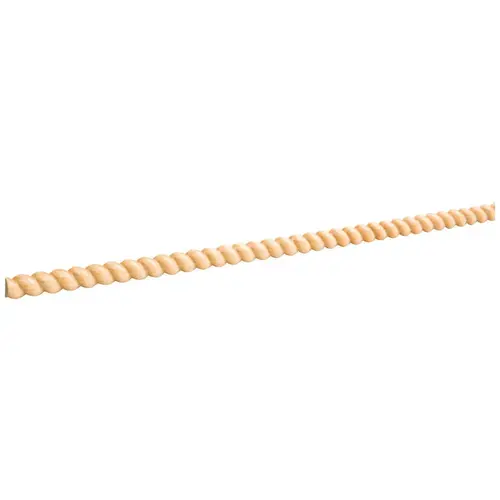 1/4" D x 1/2" H Hard Maple Half Round Rope Moulding Unfinished - 96" Length 1/4" D x 1/2" H Hard Maple Half Round Rope Moulding Unfinished - 96" Length
