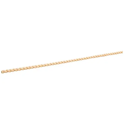 1/8" D x 1/4" H Cherry Half Round Rope Moulding Unfinished - 96" Length 1/8" D x 1/4" H Cherry Half Round Rope Moulding Unfinished - 96" Length