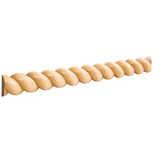8" L x 3/4" D x 1-1/2" H Oak Half Round Rope Moulding Unfinished - 96" Length 8" L x 3/4" D x 1-1/2" H Oak Half Round Rope Moulding Unfinished - 96" Length