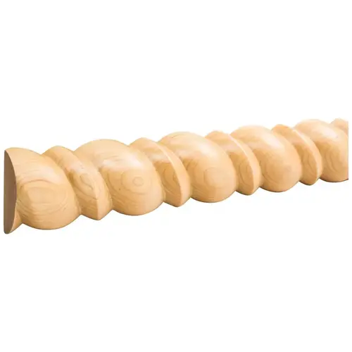 1-1/4" D x 2-1/2" H Cherry Beaded Half Round Rope Moulding Unfinished - 96" Length 1-1/4" D x 2-1/2" H Cherry Beaded Half Round Rope Moulding Unfinished - 96" Length