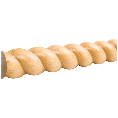 1-1/4" D x 2-1/2" H Cherry Half Round Rope Moulding Unfinished - 96" Length 1-1/4" D x 2-1/2" H Cherry Half Round Rope Moulding Unfinished - 96" Length