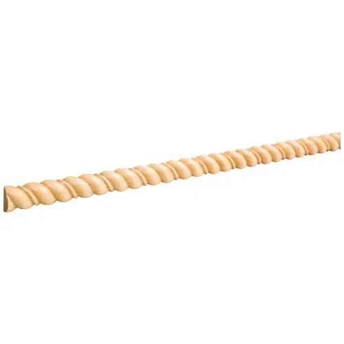 3/8" D x 3/4" H Poplar Beaded Half Round Rope Moulding Unfinished - 96" Length 3/8" D x 3/4" H Poplar Beaded Half Round Rope Moulding Unfinished - 96" Length