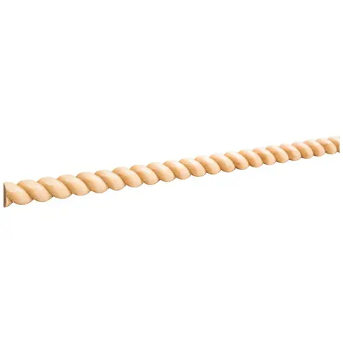 3/8" D x 3/4" H Poplar Half Round Rope Moulding Unfinished - 96" Length - pack of 8 3/8" D x 3/4" H Poplar Half Round Rope Moulding Unfinished - 96" Length - pack of 8
