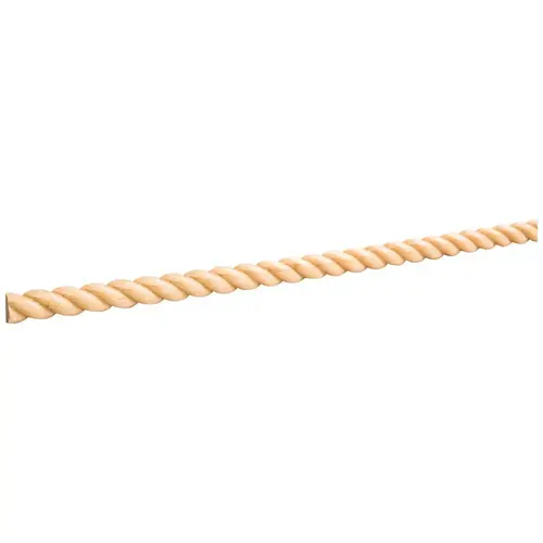5/16" D x 5/8" H Oak Half Round Rope Moulding Unfinished - 96" Length 5/16" D x 5/8" H Oak Half Round Rope Moulding Unfinished - 96" Length