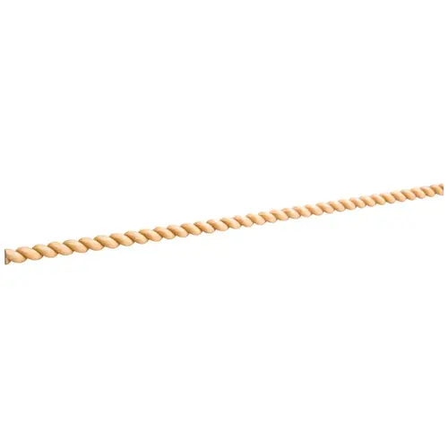 3/16" D x 3/8" H Poplar Half Round Rope Moulding Unfinished - 96" Length - pack of 8 3/16" D x 3/8" H Poplar Half Round Rope Moulding Unfinished - 96" Length - pack of 8