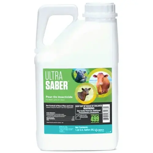 ULTRA SABER POUR-ON INSECTICIDE - 5 LITERS