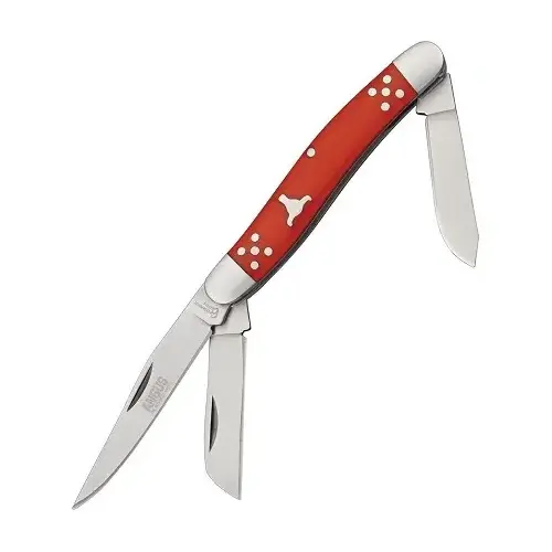 Cattleman's Brangas Stockman Folding Pocket Knife - Red / Burnt Orange Cattleman's Brangas Stockman Folding Pocket Knife - Red / Burnt Orange