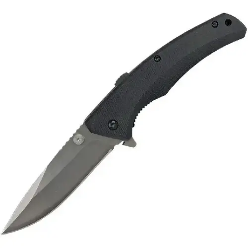 Cattlemans Sidewinder Linerlock Satin Finish Blade/Assisted Opening - Black