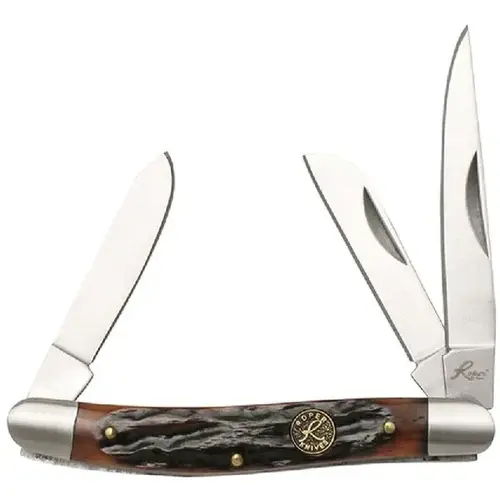 Roper Stockman Chaparral Series Knife - Brown