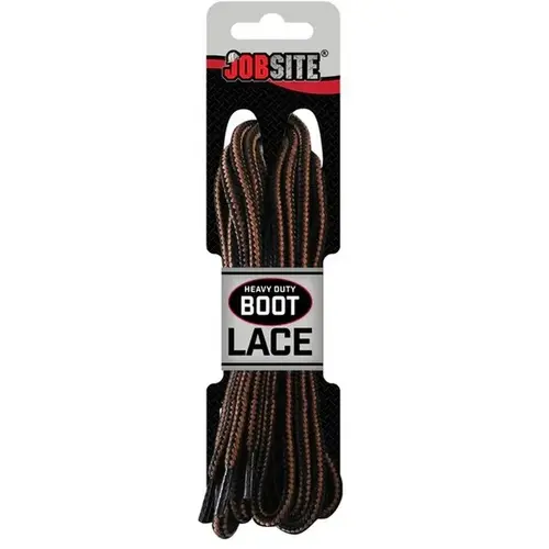 Durable Braided Boot & Shoe Laces - Black/Brown / 60 inches