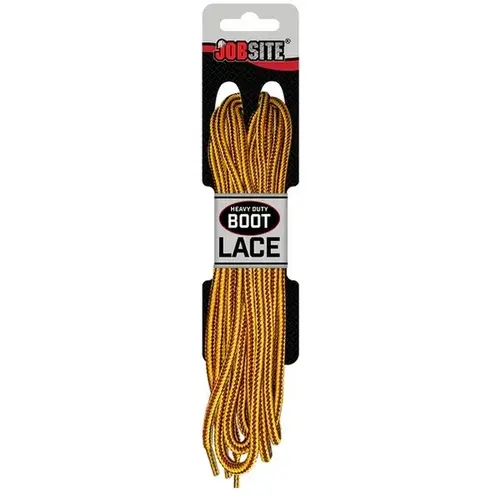 Durable Braided Boot & Shoe Laces - Yellow/Brown / 45 inches
