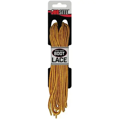 Durable Braided Boot & Shoe Laces - Yellow/Brown / 72 inches
