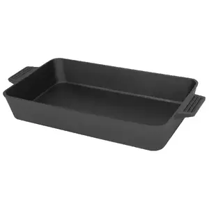 Barbour International / Bayou Classic 7470 Cast Iron Rectangular Roasting Pan 19.5-in.