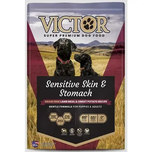 Victor Sensitive Skin & Stomach Grain Free Lamb Meal & Sweet Potato Recipe - 15 lb Bag