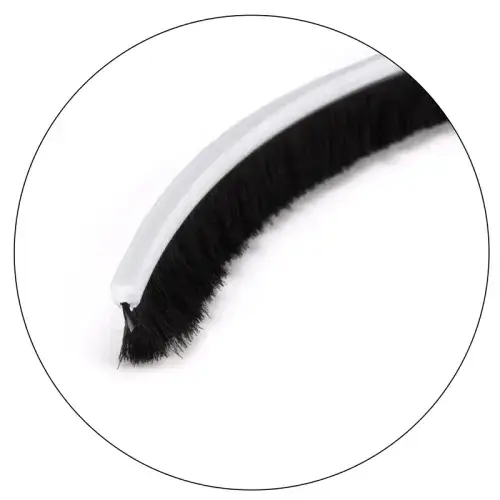 100' Roll Storefront Door Pile Weatherstrip .312 Pile Height - .125 Backing Width - Black 100' Roll Storefront Door Pile Weatherstrip .312 Pile Height - .125 Backing Width - Black