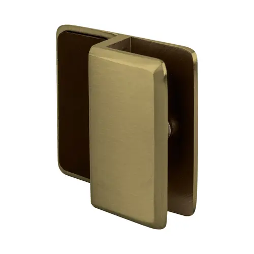 Beveled Style Frameless Shower Door Stop 1/4" to 3/8" (6mm to 10mm) Glazing Thickness Brushed Bronze Finish