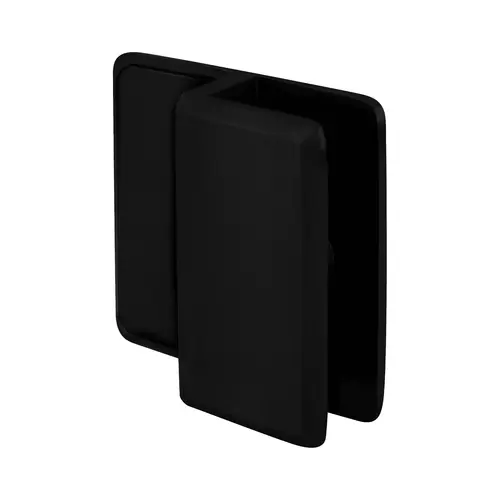 Beveled Style Frameless Shower Door Stop 1/4" to 3/8" (6mm to 10mm) Glazing Thickness Matte Black Finish Beveled Style Frameless Shower Door Stop 1/4" to 3/8" (6mm to 10mm) Glazing Thickness Matte Black Finish