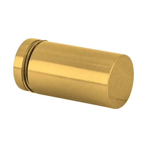 Cylinder Style Single Sided Shower Door Knob For 1/4" to 1/2" (6 to 12mm) Glazing Thickness Satin Brass Finish