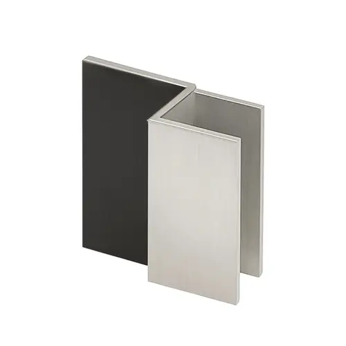 Brushed Nickel Square Door Stop for 1/2" Glass Brushed Nickel Square Door Stop for 1/2" Glass