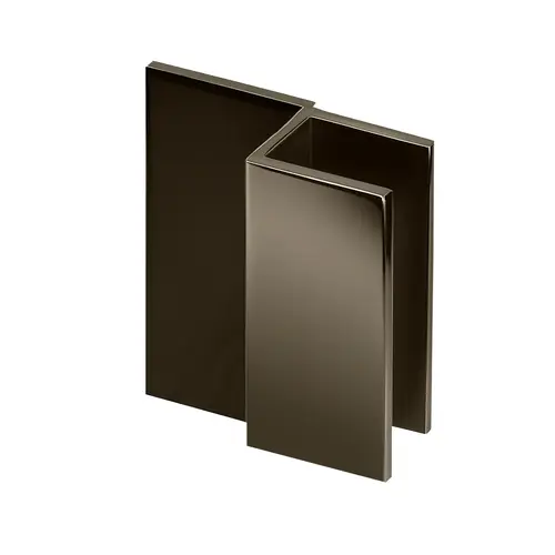 Square Door Stop for 1/2" Glazing Thickness Polished Nickel Finish Square Door Stop for 1/2" Glazing Thickness Polished Nickel Finish
