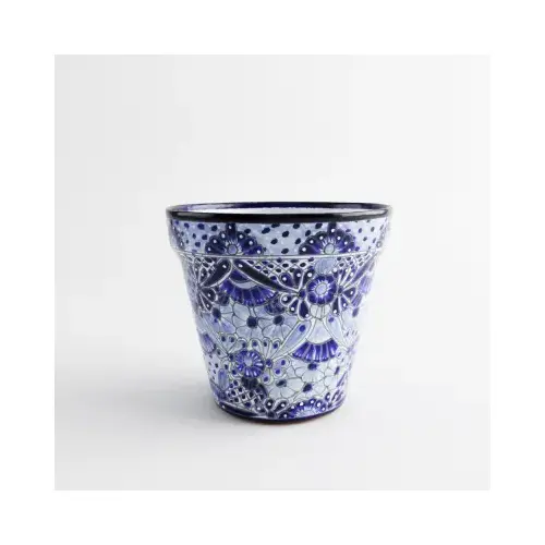 12" BLU/WHT ConoPlanter