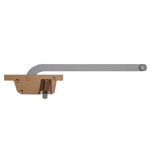Casement Operator Assembly With Handle Left Hand Type Brown Finish Casement Operator Assembly With Handle Left Hand Type Brown Finish