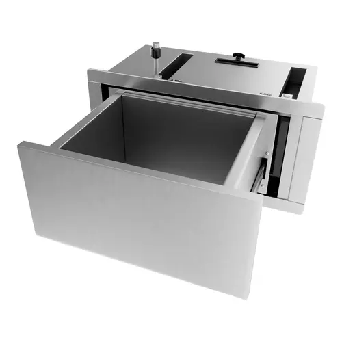 Thru Wall Transaction Drawer With Locking Storage Type 18" Width x 25" Depth x 9" Height With Locking Storage Type Steel