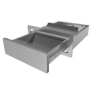 ShureSAFE SPT350 Thru Wall Transaction Drawer Extends 11" L Type 12" Width x 16-3/4" Depth x 3-3/4" Height Steel