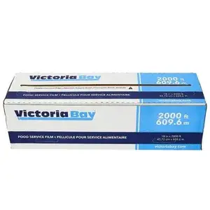 VICTORIA BAY 18X2M Victoria Bay Cling Film Roll 18IN X2000FT PVC 35 Gauge Clear