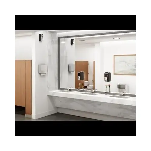 Soap Dispenser 5.88X5.88X12 IN Black Chrome Plastic Soap Dispenser 5.88X5.88X12 IN Black Chrome Plastic