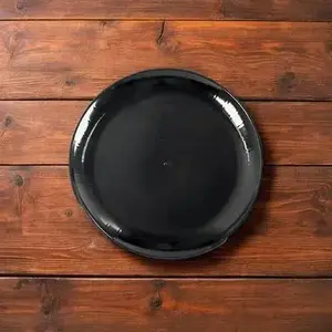 WADDINGTON NORTH AMERICA A718PBL25 WNA Serving Tray 18 IN PS Black Round - pack of 25
