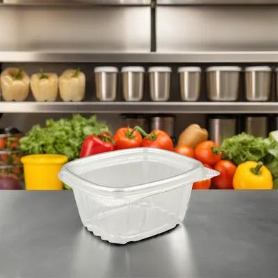 GENPAK AD06--- Deli Container Hinged 6 OZ PET Clear - pack of 400