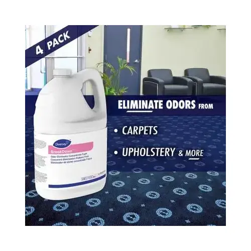 BreakDown Odor Eliminator & Cleaner Fresh Scent Red Liquid Concentrate 1 GAL - pack of 4 BreakDown Odor Eliminator & Cleaner Fresh Scent Red Liquid Concentrate 1 GAL - pack of 4