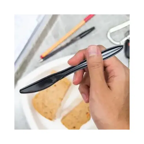 Dart Style Select Knife 6.5 IN PS Black Medium Weight - pack of 1000