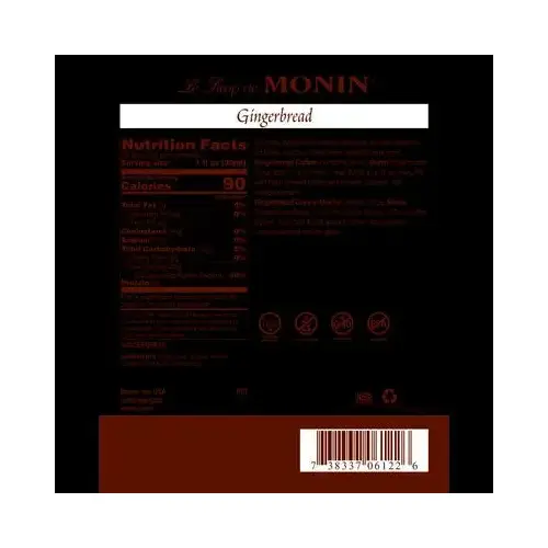 Gingerbread Syrup 1 L - pack of 4