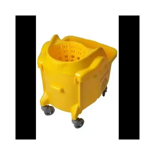 Mop Bucket & Wringer 35 QT Plastic Yellow