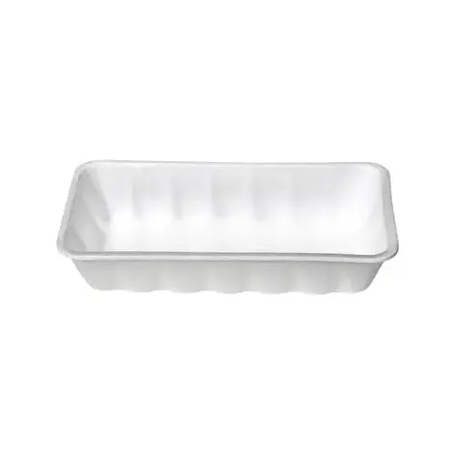10K Meat Tray 5.88X10.75X2.16 IN Polystyrene Foam White Rectangle - pack of 250 10K Meat Tray 5.88X10.75X2.16 IN Polystyrene Foam White Rectangle - pack of 250