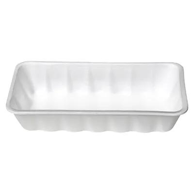 NPX ONE 100072240 10K Meat Tray 5.88X10.75X2.16 IN Polystyrene Foam White Rectangle - pack of 250