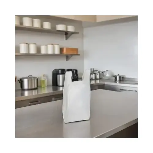 Bag 10X5X18 IN 12MIC White T-Sack - pack of 2000