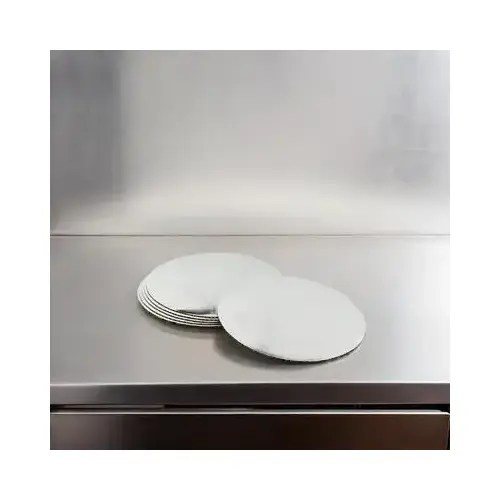 Cake Board 14X0.5 IN Paperboard White Round Embossed - pack of 12