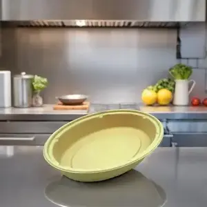 TreeSaver 210164 TreeSaver Bowl 24 OZ Pulp Fiber Natural Oval Oven Safe - pack of 300