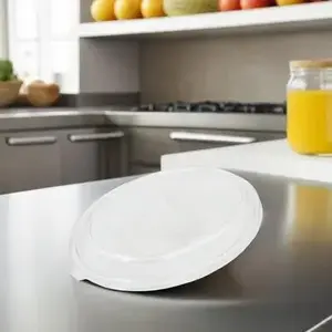 TreeSaver 210173 TreeSaver Lid Dome 1 Compartment PET Clear Oval For 24 OZ Bowl Unhinged - pack of 300