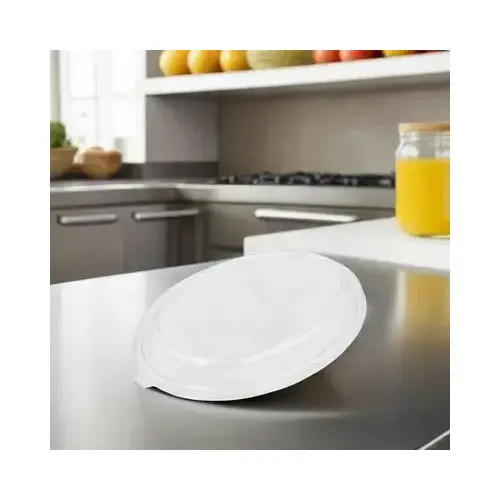 TreeSaver Lid Dome 1 Compartment PET Clear Oval For 24 OZ Bowl Unhinged - pack of 300