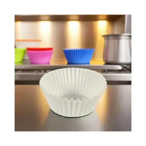 Baking Cup 3.25 IN Paper White Fluted - pack of 10000 Baking Cup 3.25 IN Paper White Fluted - pack of 10000
