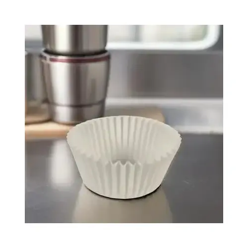Baking Cup 3.5X1.5 IN Paper White - pack of 10000