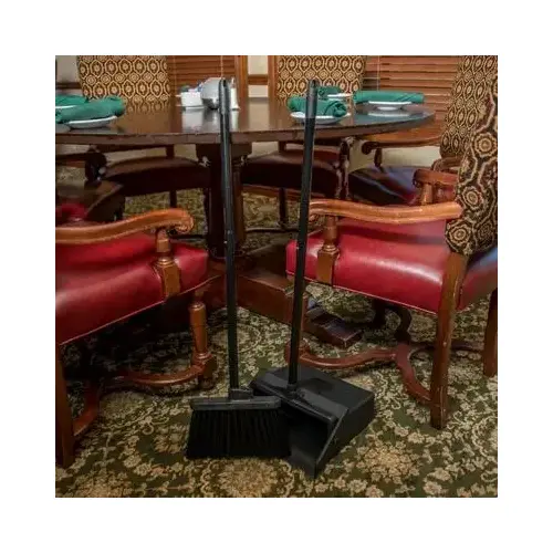 Carlisle Foodservice Products Duo-Sweep Dust Pan & Broom Plastic With 36IN Head Carlisle Foodservice Products Duo-Sweep Dust Pan & Broom Plastic With 36IN Head